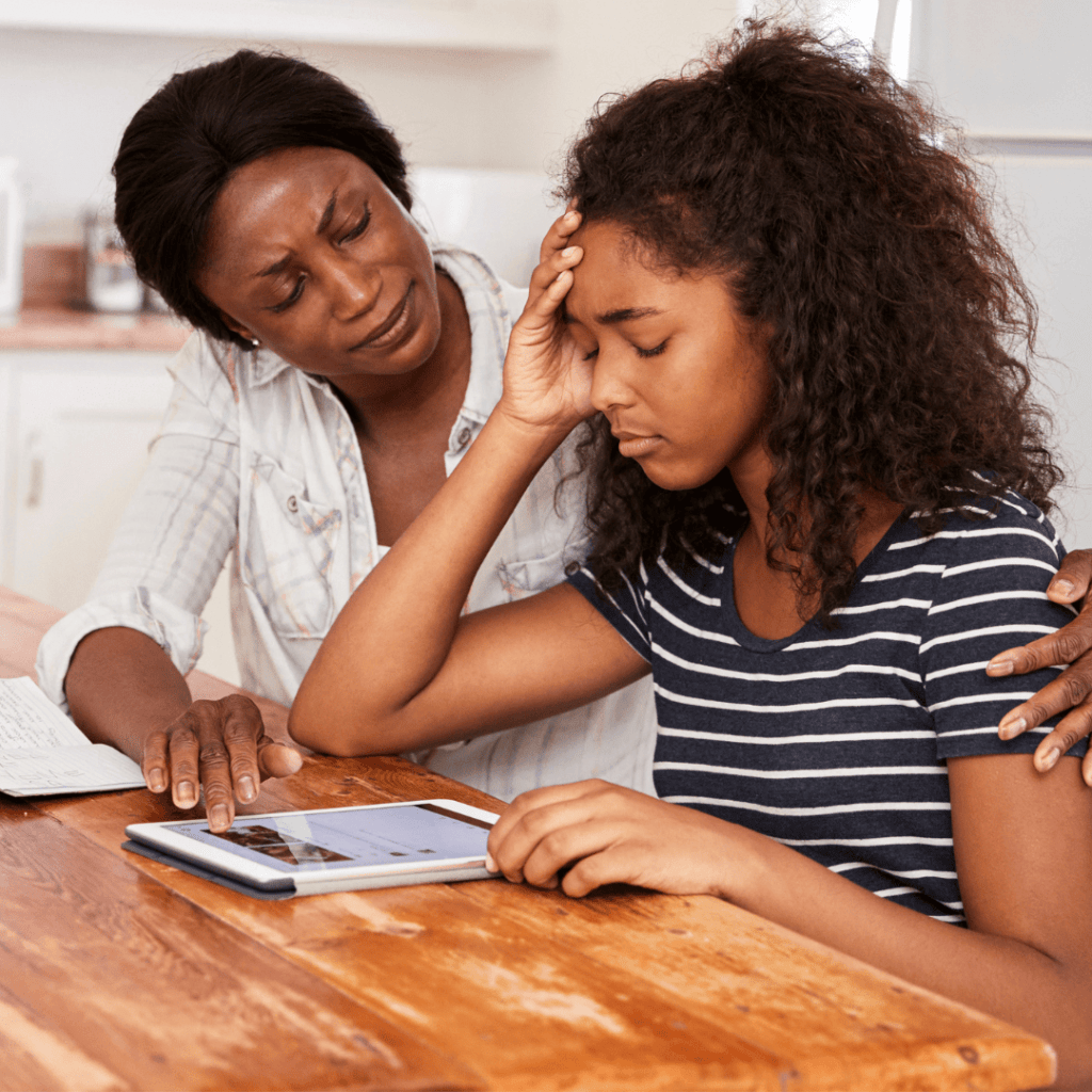 Parent Reassuring Teen